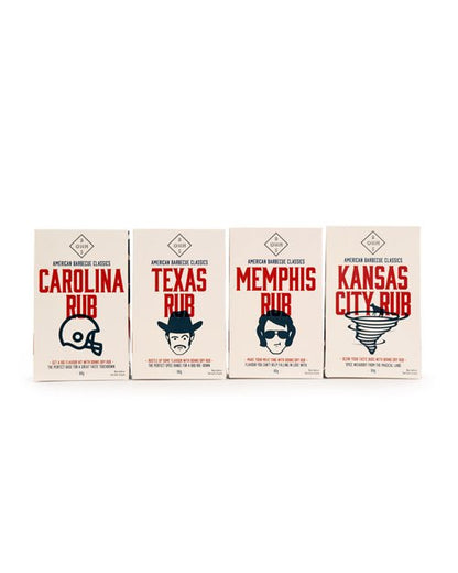 All 4 of BOHNS American Classic BBQ Rubs